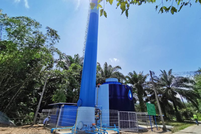 ติดตั้งระบบผลิตประปา POG Tanks ขนาดใหญ่ ณ บ้านเขาหลาก หมู่ที่ 1 ตำบลไชยคราม อำเภอดอนสัก จังหวัดสุราษฎร์ธานี